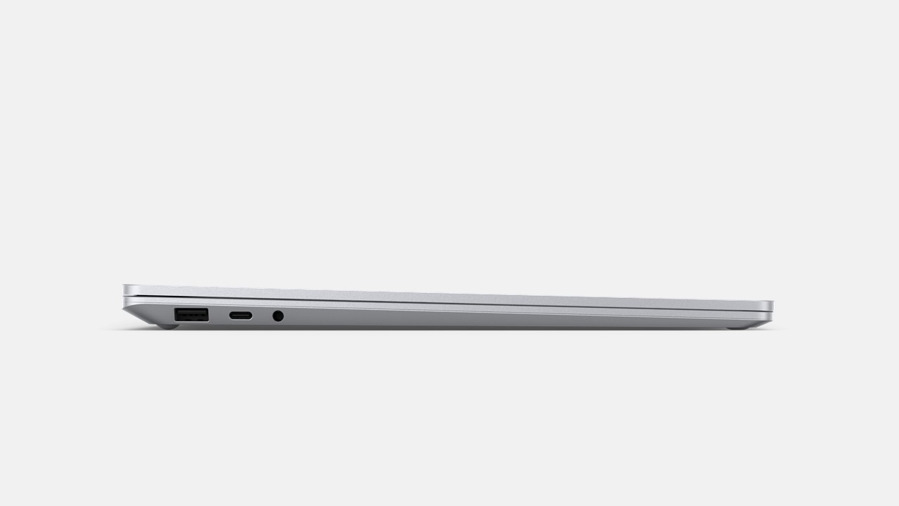 Surface Laptop 4 for Business zugeklappt von der Seite