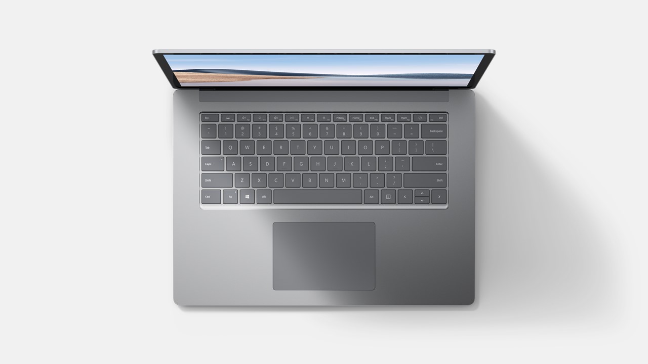Surface Laptop 4 for Business von oben