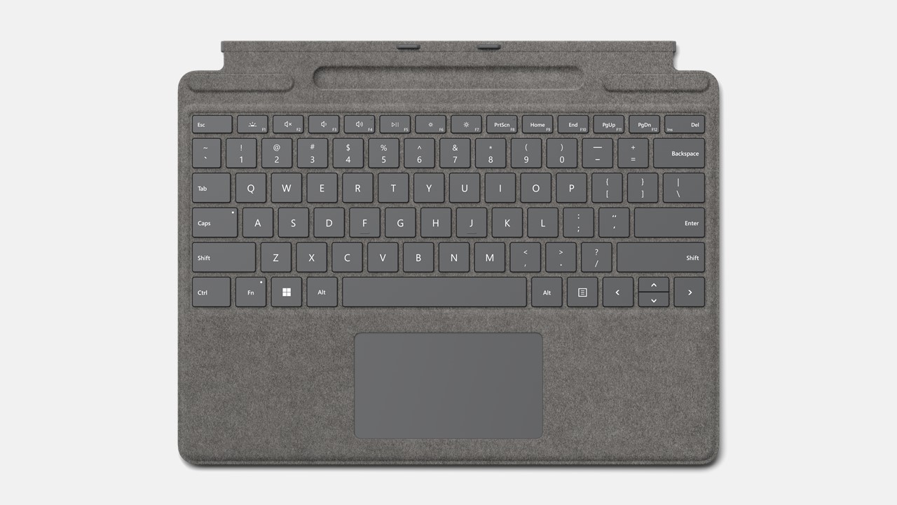 Microsoft Surface Pro Signature Keyboard ohne Pen Platin