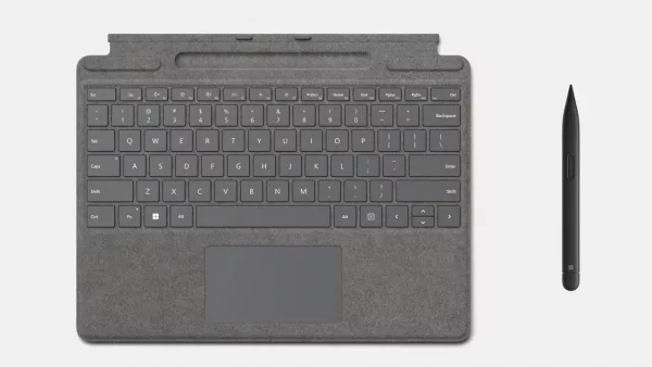 MICROSOFT Surface Pro Signature Keyboard + Slim Pen 2 – Platin Grau