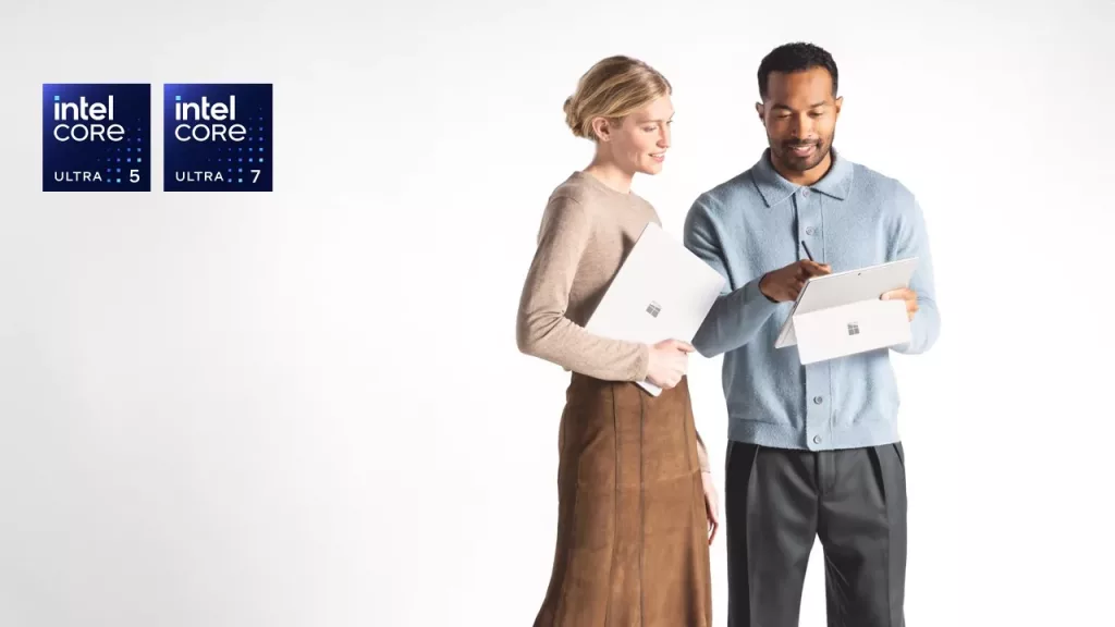 Microsoft Surface Copilot+ PCs mit Intel-Prozessoren