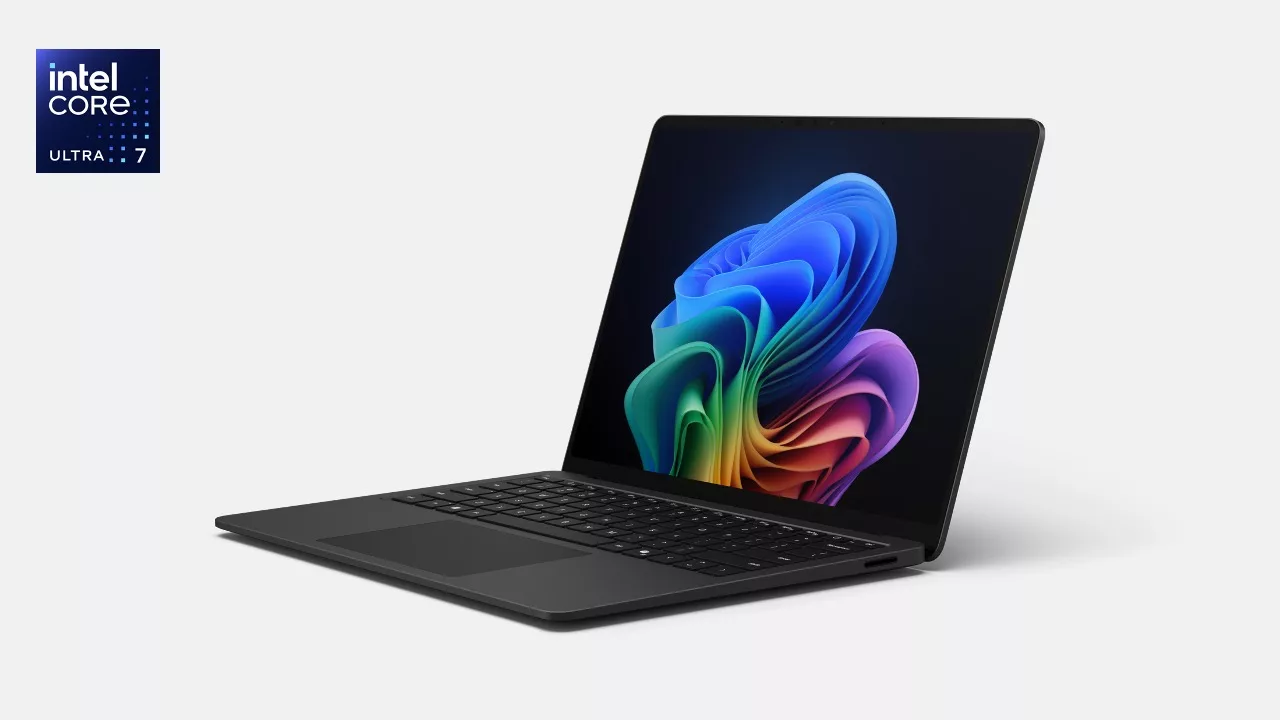 Microsoft Laptop mit Intel Prozessor Ultra 7 in Schwarz