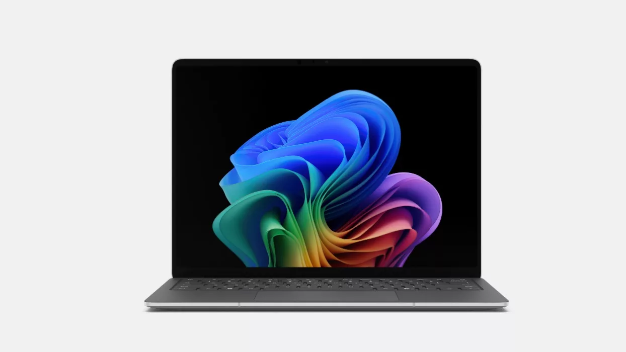 Microsoft Surface Laptop 5G Platin frontal aufgeklappt