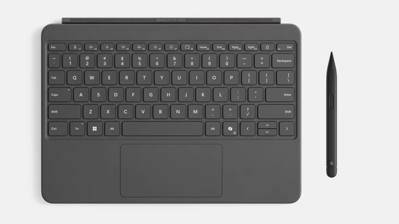 MICROSOFT Surface Pro Keyboard 12-Zoll Grau mit Slim Pen 2