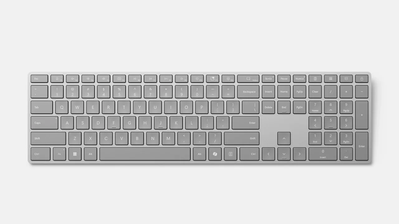 Microsoft Surface Tastatur for Business (Vogelperspektive)